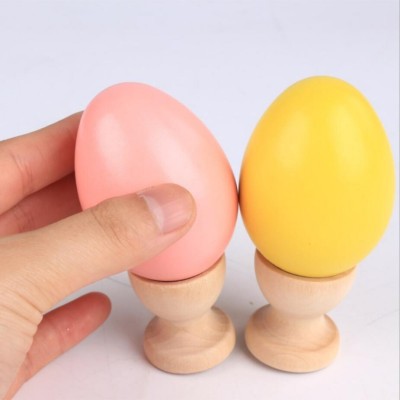 wood Eater eggs DIY painting eggs 12 colors for choice